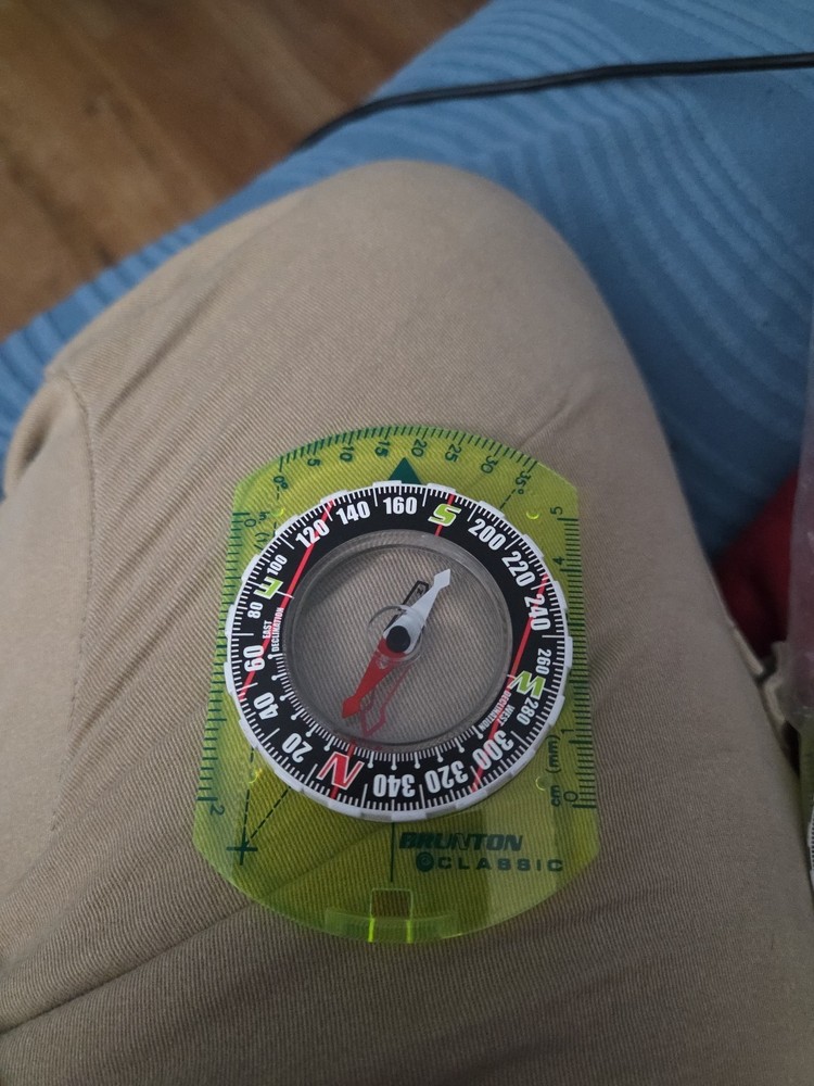 Brunton Classic Compass With Optic Green Baseplate 9020G