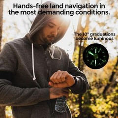 Cammenga Tritium Wrist Compass J582T Military Grade Nightglow Survival Compass