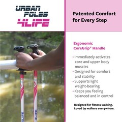Urban Poling – Urban Poles 4Life – Lightweight, Aluminum Nordic Walking Sticks