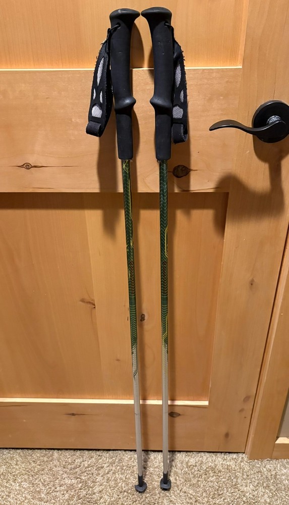 Black Diamond Distance Z green silver folding aluminum Trekking Hiking Poles