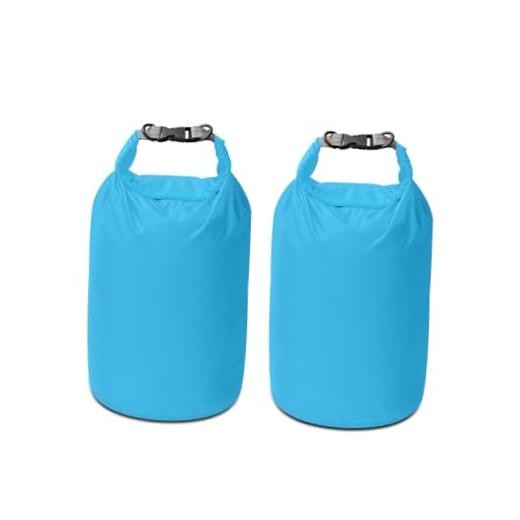 Dry Bag Set, Waterproof Small Lightweight Dry Bags for Paddle 20L 2Pack Blue