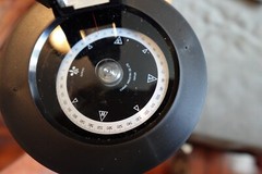 Handheld Compass Alidade by CARAC Industry Co. Ltd. Japan with wood box