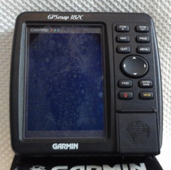 GARMIN GPSMAP 182C MARINE CHART PLOTTER FISHFINDER GPS UNIT w/ SUN COVER