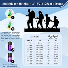 Adjustable Ultralight Trekking Poles with Shock Absorption – Perfect for Hiking