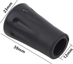6-Pack Trekking Pole Rubber Feet Tips – Standard Fit 11mm Protection & Stability