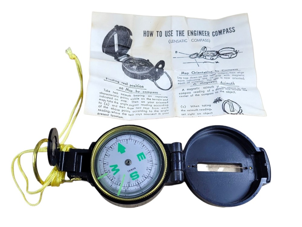 Vtg Engineer Lensatic Compass