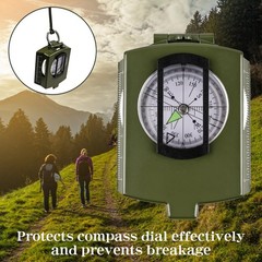Compasses，Hiking Compass for Survival with ，Waterproof Durable and Green