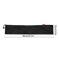 2Pcs Tent Pole Bag, 31.5in Trekking Poles Carrying Bag Tent Stakes Bag Black