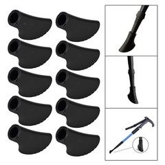 10Pcs Trekking Poles Tips Accessories Protectors Antiskid Nordic Walking Pole