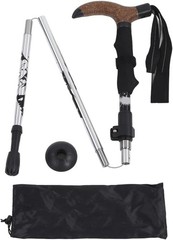 Aluminum Trekking Poles, Adjustable Collapsible 30-110cm Walking Sticks with