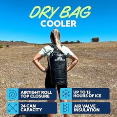 Floating Dry Bag Cooler – Roll Top Leak Proof Closure, Collapsible,