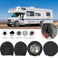 Rv Trailer Wheel Tire Covers Set of 4 Truck,SUV,Motorhome,Car,Camper Fits 33-…