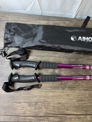 Aihoye Hiking Trekking Poles Purple Lightweight Antishock Backpacking GentlyUsed