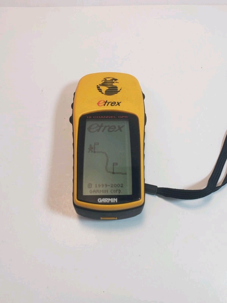 Garmin eTrex 12 Channel GPS Handheld Hiking Device Yellow Tested Working