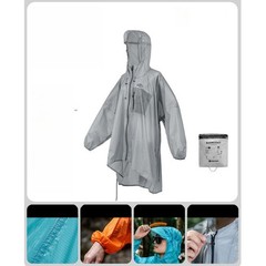 PU5000 Raincoat 15D Silicone Coated Nylon for Heavy Rain Outdoor Hiking Use