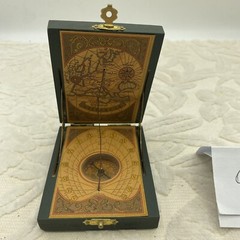 RARE Vintage Antique Solar Calendar Compass : Sundial -Villacor