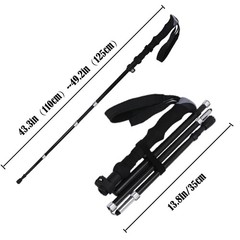 Ultralight 7.6oz 100% Carbon Fiber Trekking Poles, 2-Pack Collapsible Anti-Sh…