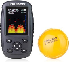 Portable Rechargeable Fish Finder Wireless Sonar Sensor Fishfinder Depth Locator