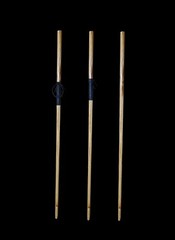 1 in. Hickory Hiking Staff With leather Handle and Wrist Strap. 40 in. to 60 in.
