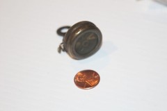 Vintage Compass Marbles Gladstone Brass Small Pin On Hunting Coat Lapel USA
