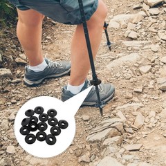 15 Pcs Hiking Stick Accessories Camping Trekking Pole Protectors Outdoor Parts