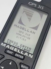 MAGELLAN GPS 315 Portable GPS Navigator Boating Fishing Hunting Hiking TESTED