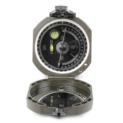 Pocket Transit Army Geology Compass for Outdoor Hiking Camping Survival Marching