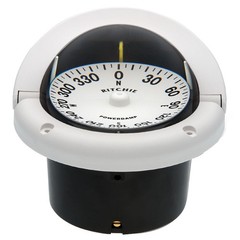 Ritchie HF-742W Helmsman Compass – Flush Mount – White HF-742W UPC 010342138255