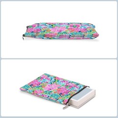 Book Sleeve Book Lovers Gifts Waterproof Books Pouch Protector Pink Flower 1273