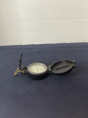 Vintage Engineer Directional Compass Lensatic Metallic Black in Color WORKING