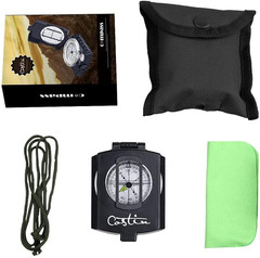 Multifunctional Compass, Metal Military Waterproof High Accuracy Compass with Ma