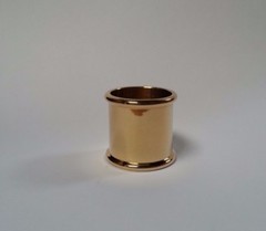 BEADED BRASS COLLARS Choice of 10 SIZES 19mm-30mm i/d. for Walking Stick Making