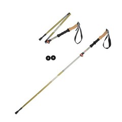 Ozark Trail Aluminum Quick Lock Folding Trekking Poles Cork Grip 2 Pack