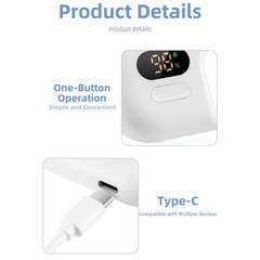 USB Charging Pocket Fan Compact 159x78x32mm ABS for Light Green White