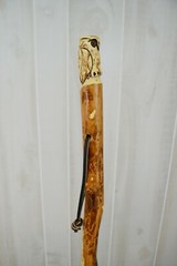 Owl Walking Stick carving, Strong, Hand-Made in the USA, Creation Carvings