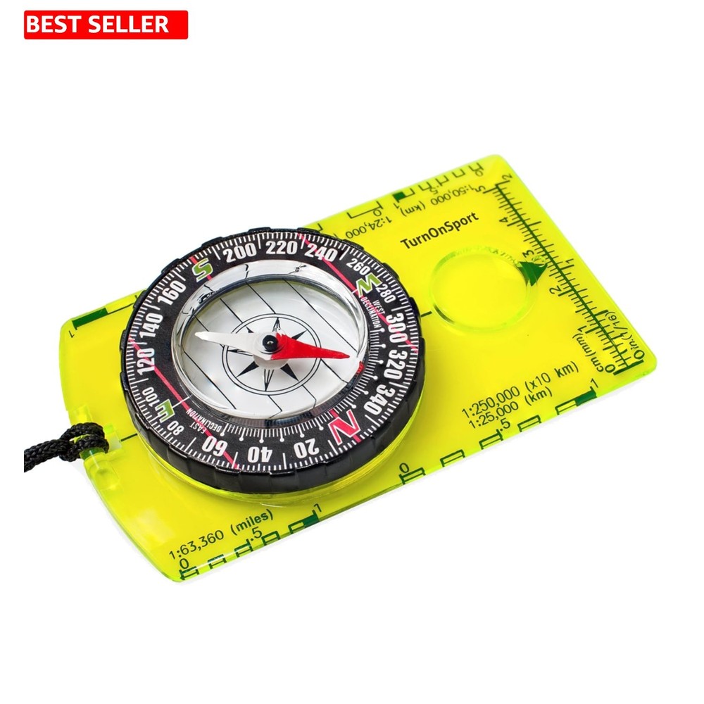 Multi-Functional Outdoor Compass with Liquid Needle – Hiking, Camping & More