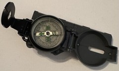 Military Style Compass, Camping/ Hiking, Unbranded, VG Condition
