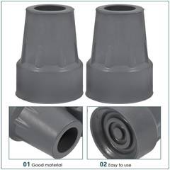 4Pcs Durable Rubber Cane Foot Pads Anti Slip Replacement Tips for Hiking Poles