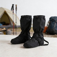 Adjustable Hiking Gaiters Boot Cover Anti Slip Elastic Middle Cord 135g