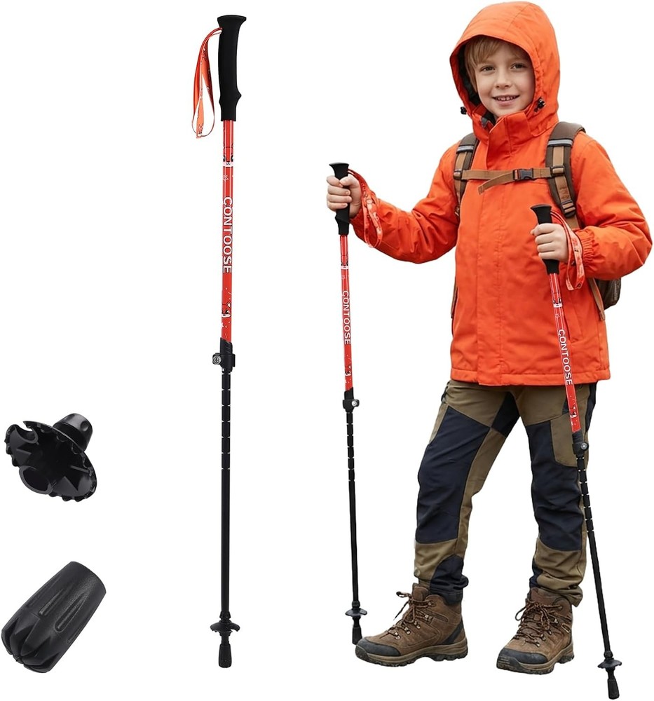 Carbon Fiber Lightweight Trekking Poles for Hiking (1-PCS)