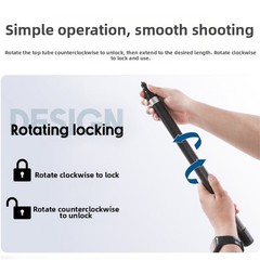 For insta360 X4 Selfie Rod with Locking Mechanism Carbon Fiber 7 or 9 Section