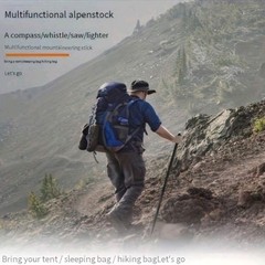 Multi Functional Hiking Poles, Made Of Detachable Aluminum Alloy, Are…