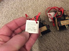 Lot of 2 Lassen Volcanic National Park California Christmas Tree Ornaments Bears