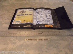 US Military “Individual Map Case” BLACK Nylon, Weatherproof Document Protector