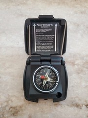 Normark PL 180 Black Pocket Compass Floatable Shock Proof Hiking Jewel Bearing