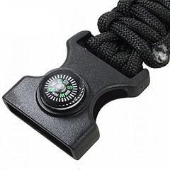 5 in 1 Survival Bracelet Paracord, Compass, Whistle,Fire Starter, Cutter Outdoor