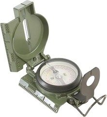 Cammenga Model 3H Tritium Lensatic Compass Olive Drab US Army Issue Pouch..