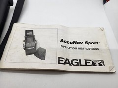 Eagle Accunav Sport GPS Handheld with Case, Car AC Adapter, Tested and Working