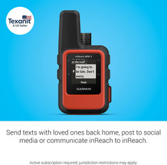 Inreach Mini 2, Lightweight and Compact Satellite Communicator, Hiking Handheld,