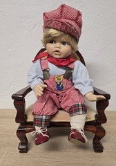 Artist doll porcelain doll doll 28 cm collector rarity Vintage